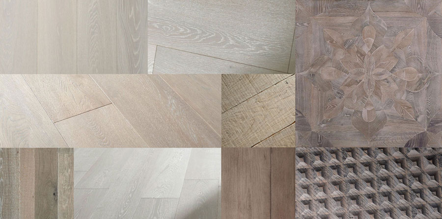 esempi fotografici di pavimento in legno grigio chiaro