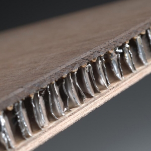 Quadrolegno - Wengè su alveolare in alluminio